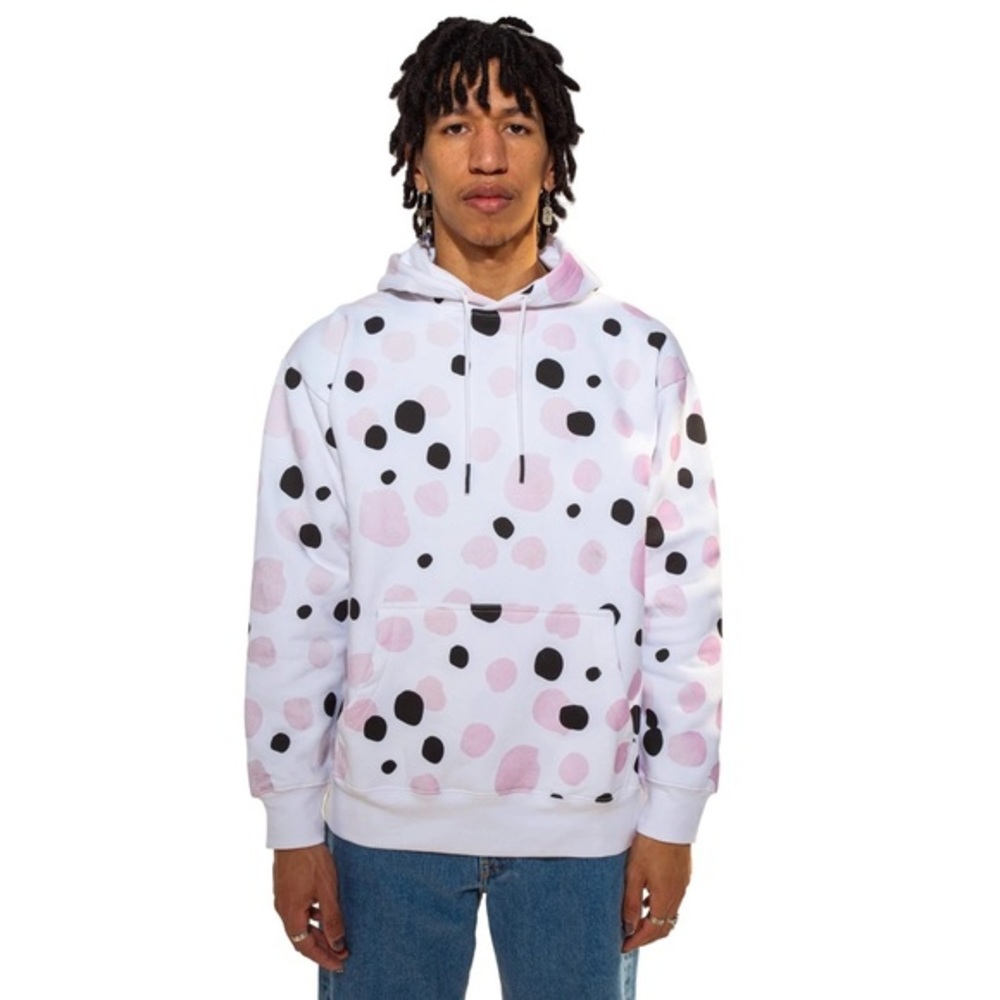 🆕 NWT CTM Chinatown Market UV Dots Hoodie White Black - Picture 5 of 14